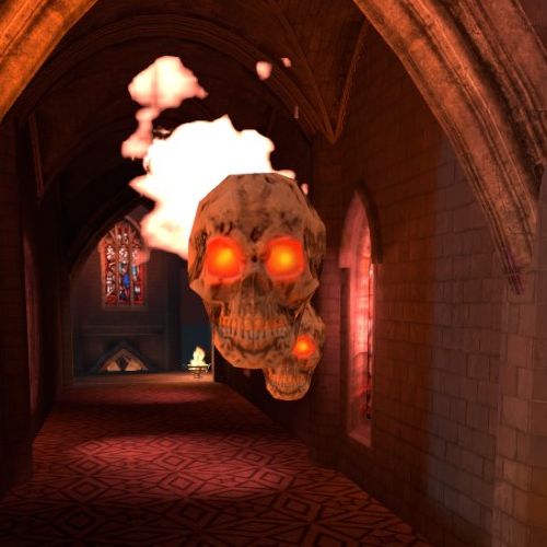 Flaming Skull